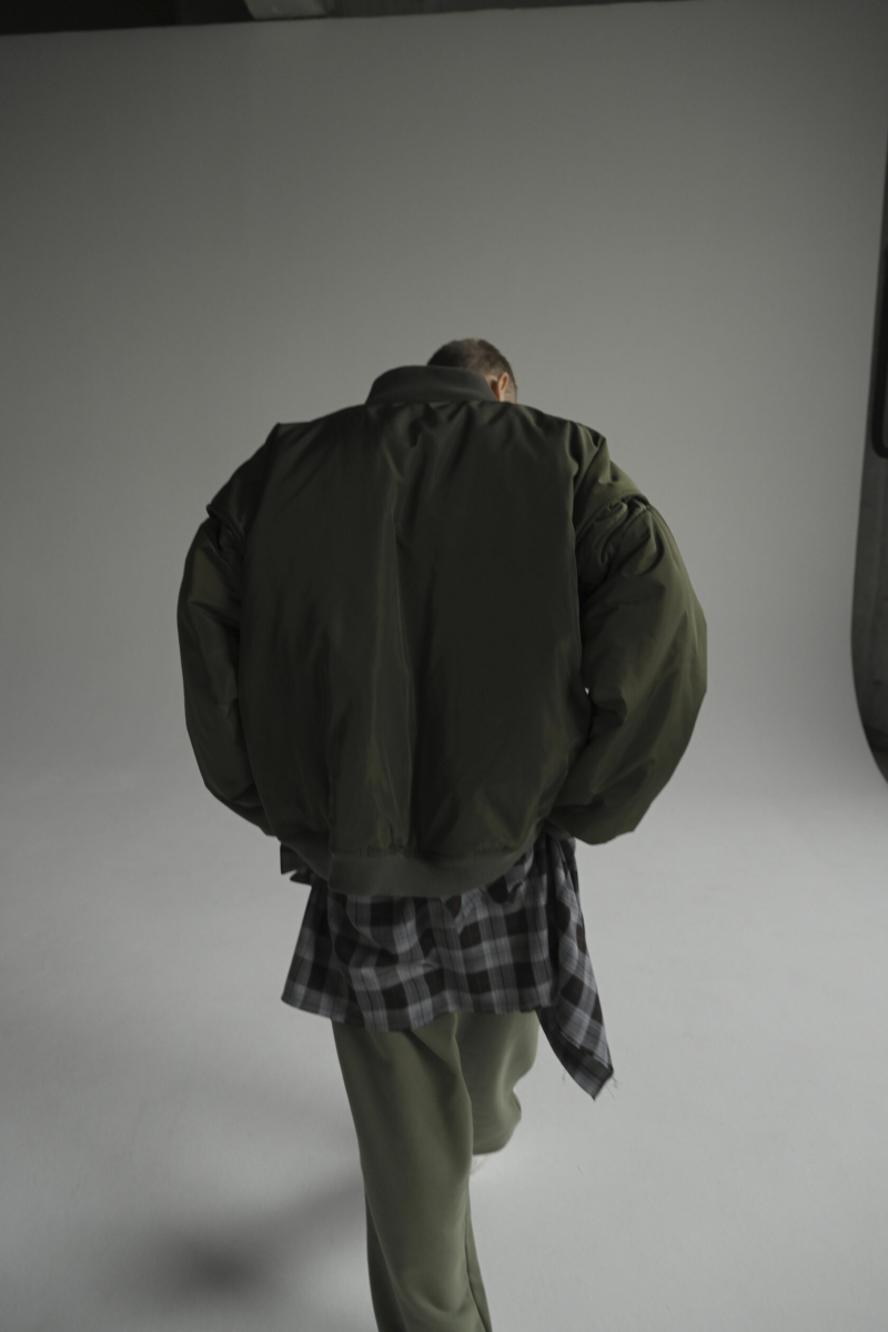 Бомбер оверсайз all., цвет: Khaki, all338bck купить онлайн