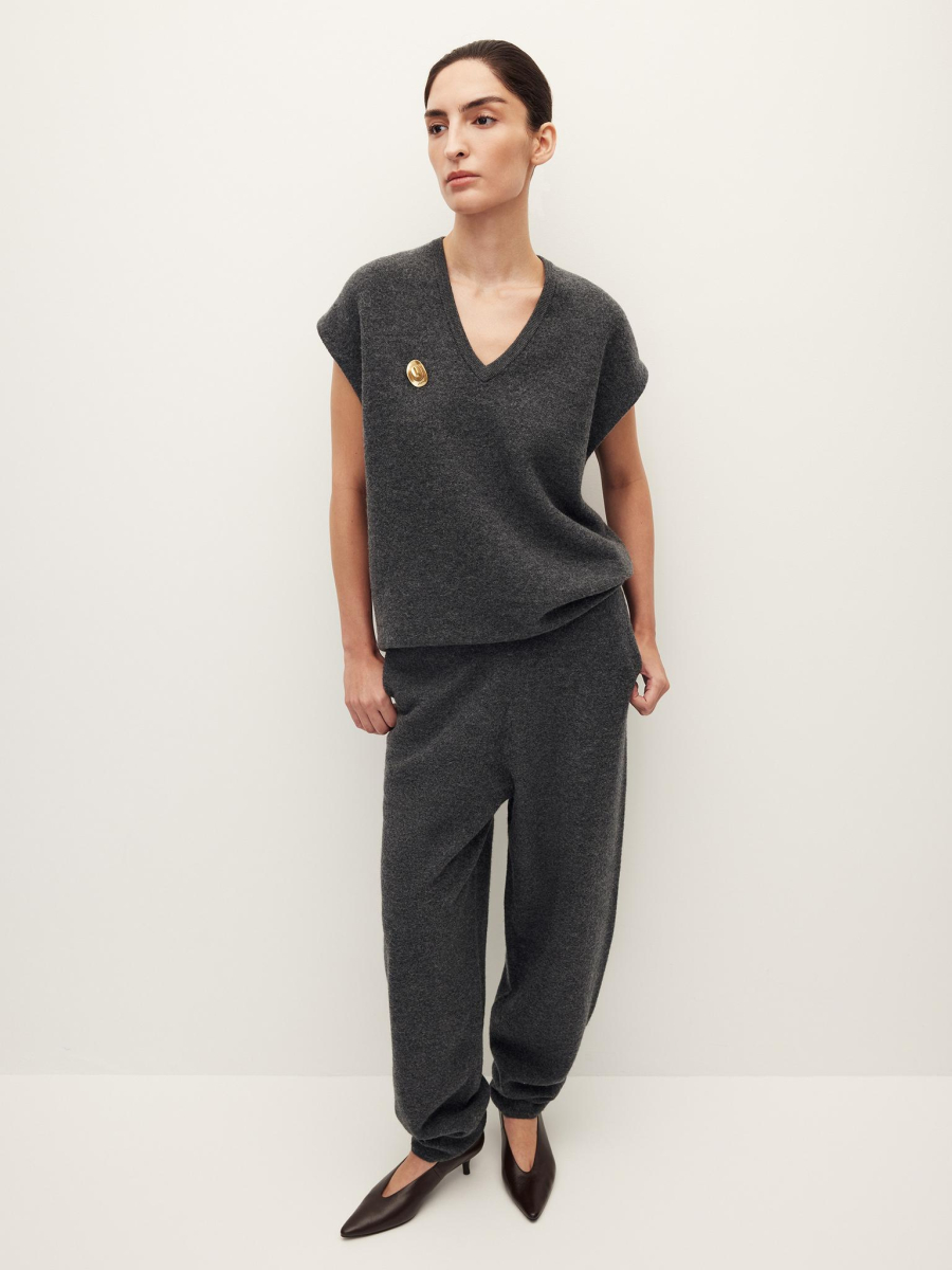 Жилет Lounge из шерсти мериноса Chaika, цвет: графитовый, AW25KT01-14 купить онлайн