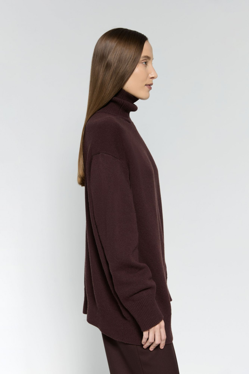 Свитер из смесового кашемира AROUND, цвет: портвейн, 2111_12C21OS1 купить онлайн