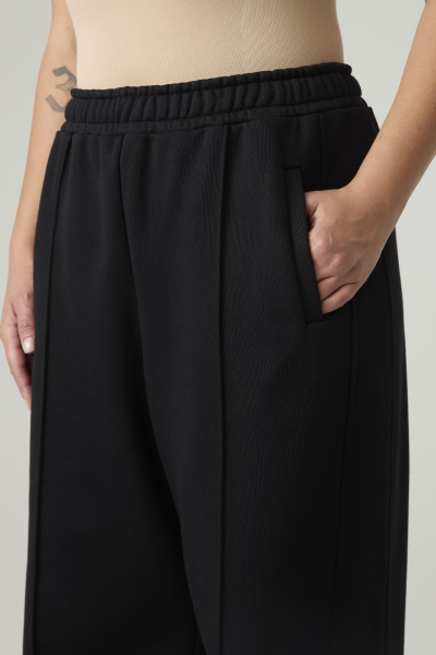 Брюки широкие из футера 4forms, цвет: Черный, 65477 купить онлайн