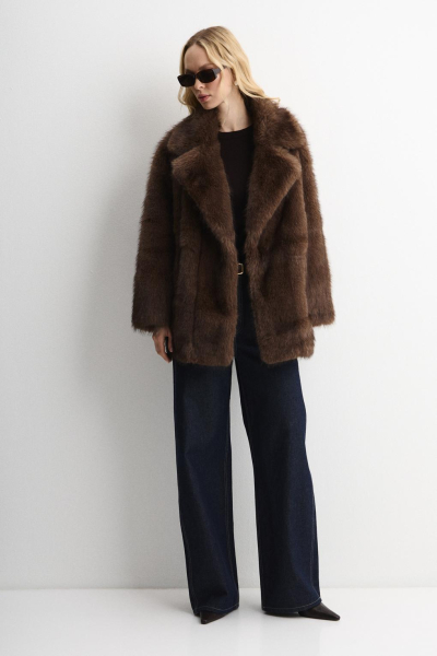 Шуба FURRIX ENEVOO, цвет: коричневый, 07105 купить онлайн