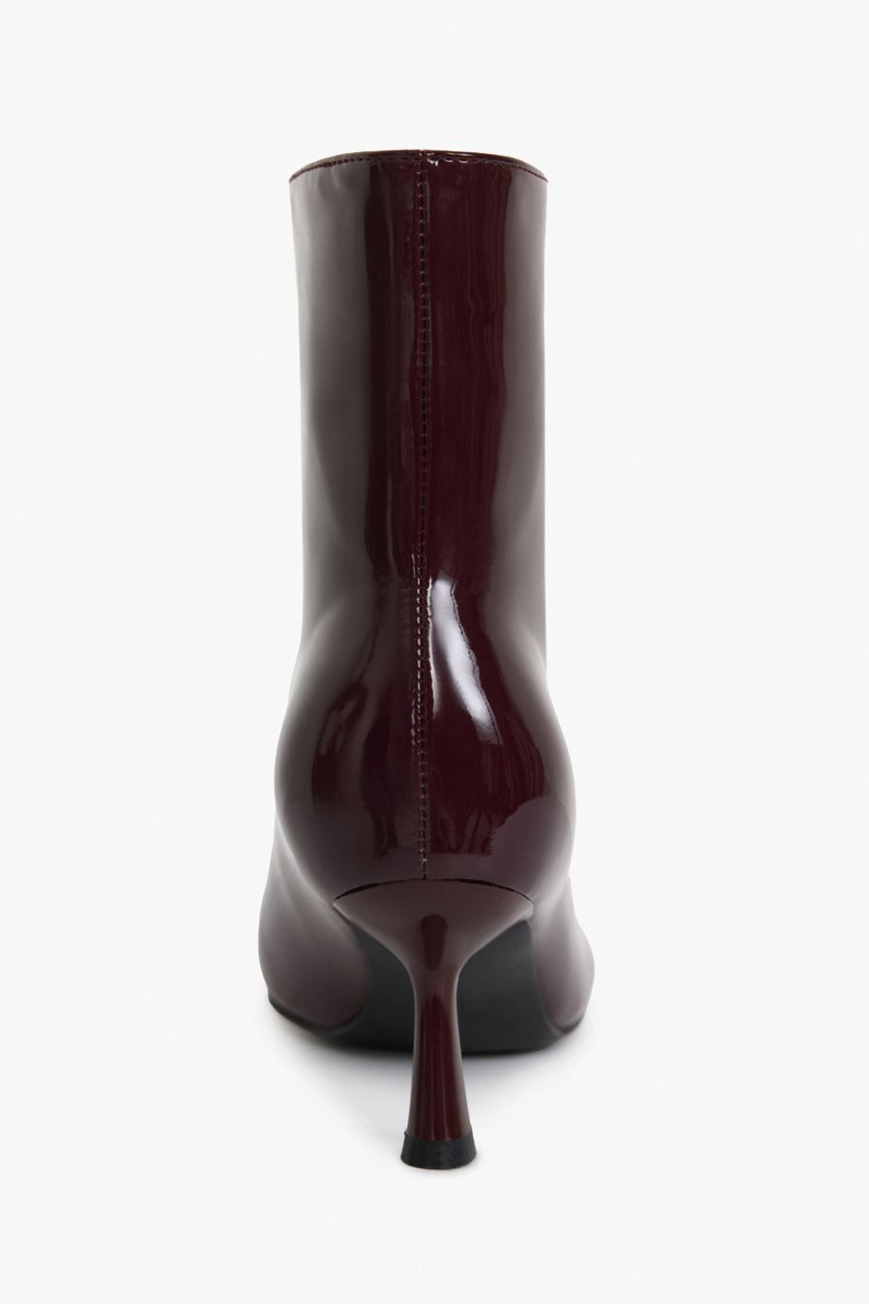 Ботильоны из лаковой экокожи Lera Nena, цвет: Бордовый LNU.302.18094.330 купить онлайн