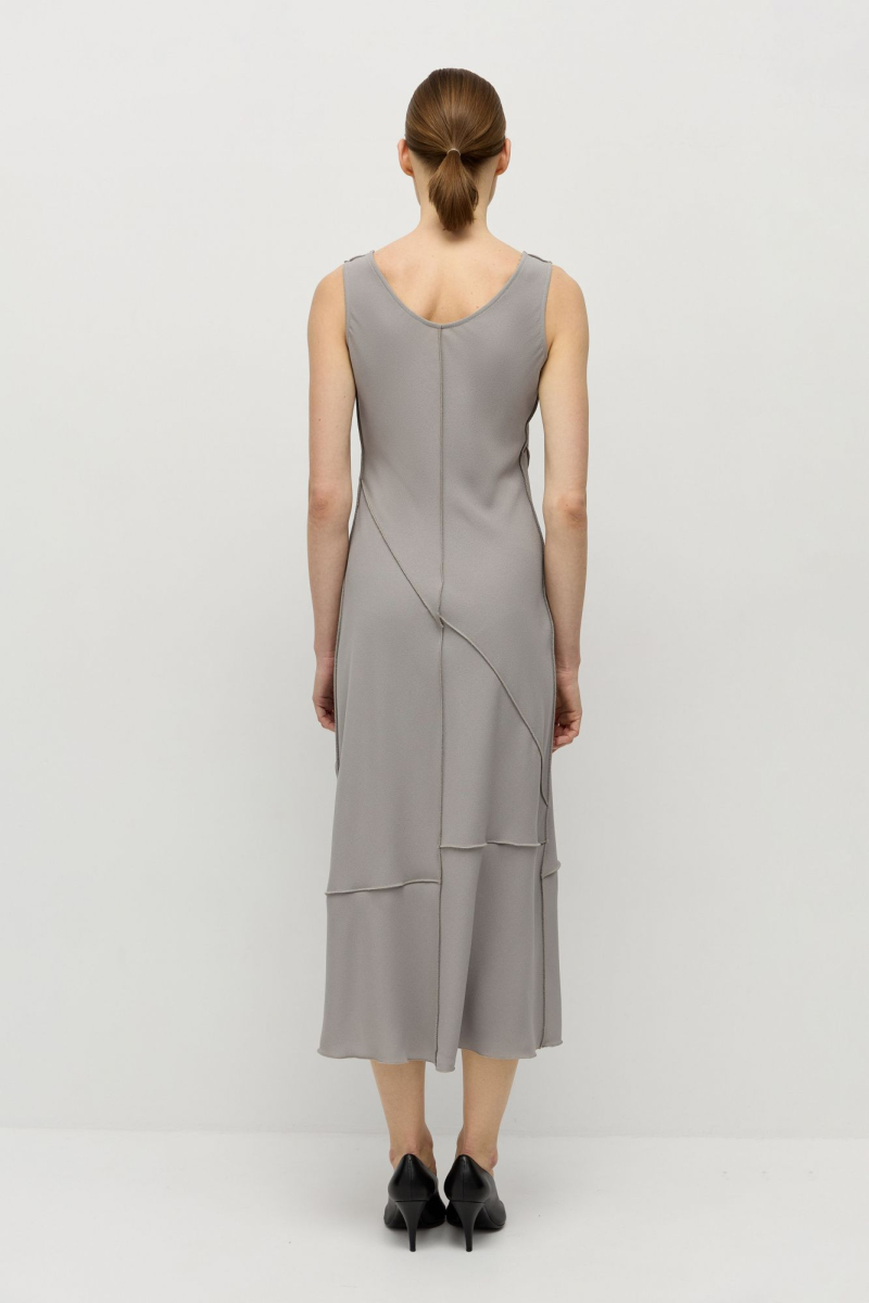 Платье апсайкл AROUND, цвет: серый, 229_80P02 купить онлайн