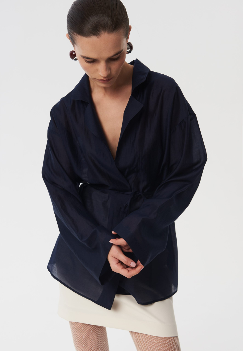 Блуза «Blue nights» CHUBA, цвет: синий,  купить онлайн