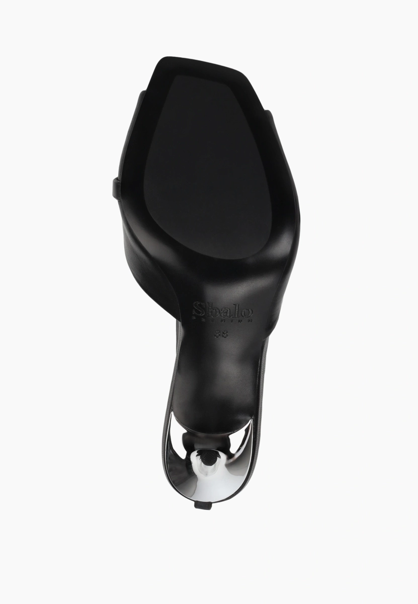 Босоножки из натуральной кожи SBALO, цвет: Черный SJD7 купить онлайн