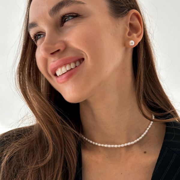 Чокер Линия из жемчуга The Reason, цвет: серебро, чок лайн жем купить онлайн