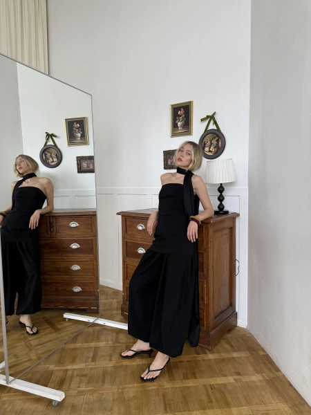 Брюки Аладдин из вискозы НИ ИМЕНИ, НИ ПОХОЖИХ, цвет: Черный, 00-00000326 купить онлайн