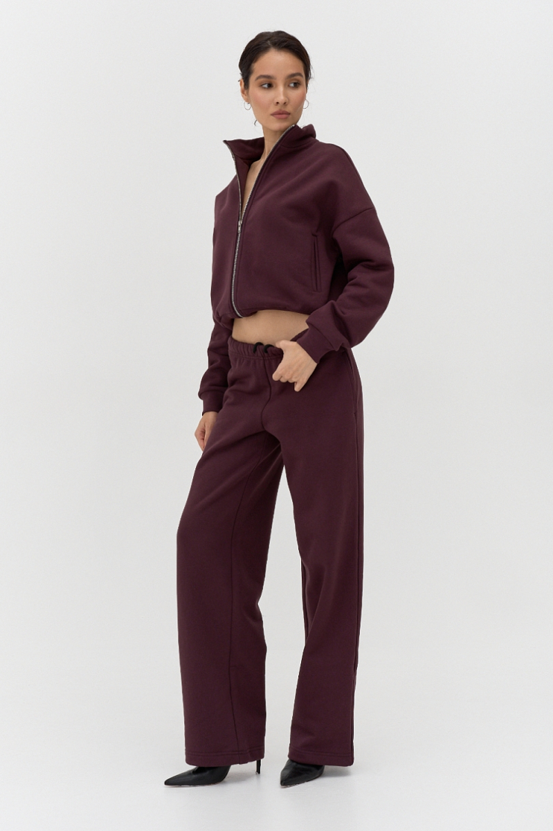 Брюки утепленные Ricoco, цвет: сливовый, 6098/3 купить онлайн