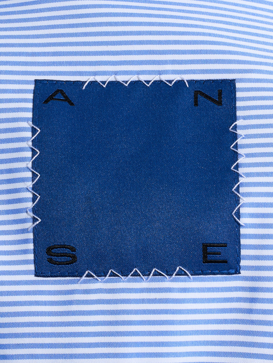 Рубашка 'СЕСТРА' в полоску ANOTHER SELECT, цвет: голубой, 00056 купить онлайн