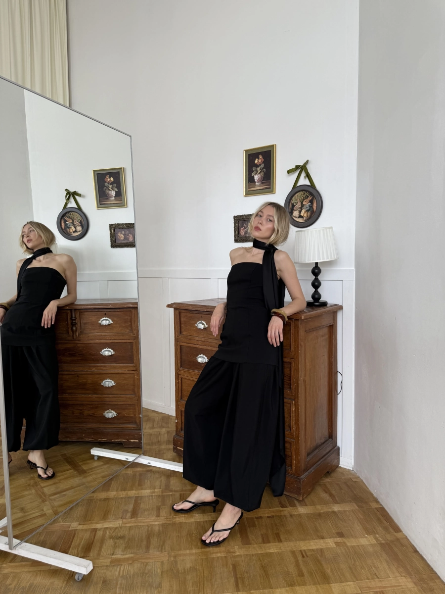 Брюки Аладдин из вискозы НИ ИМЕНИ, НИ ПОХОЖИХ, цвет: Черный, 00-00000326 купить онлайн