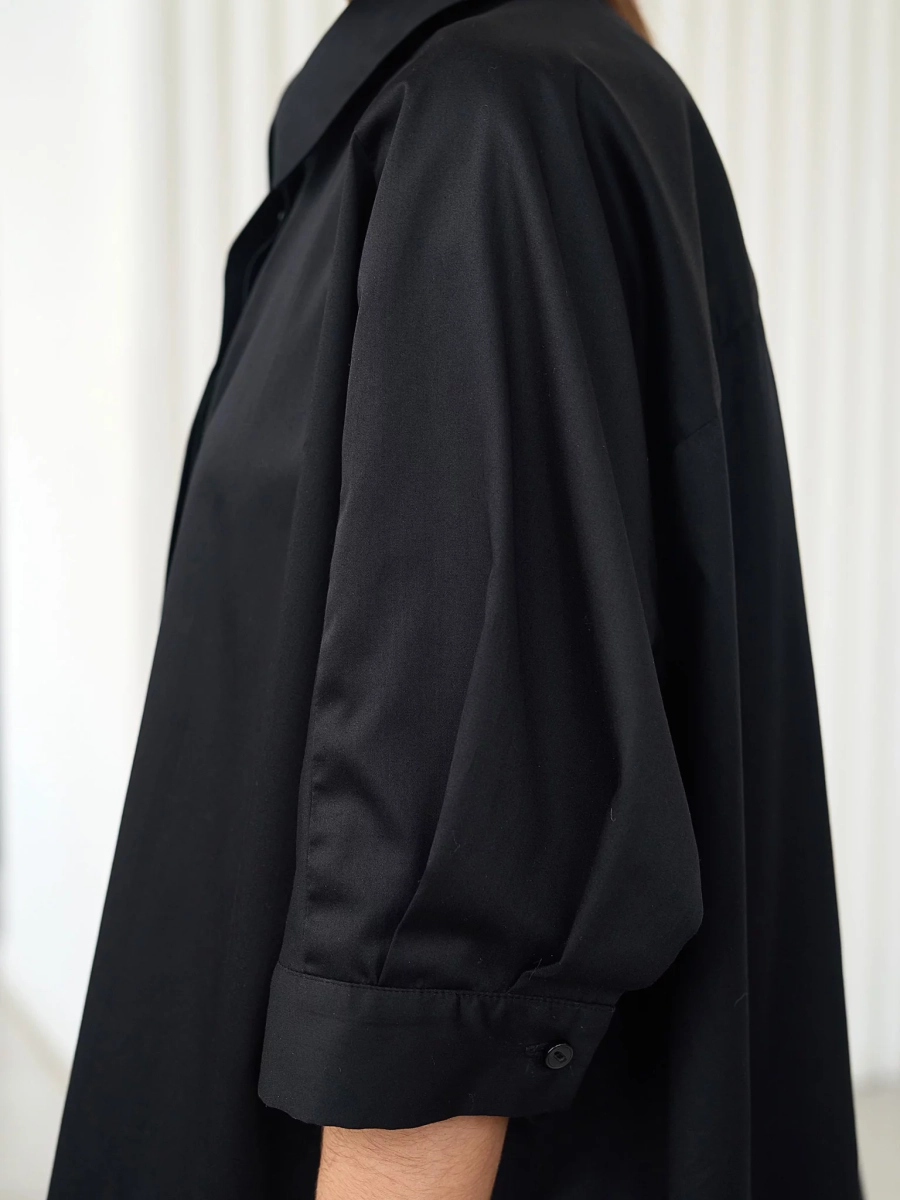 Рубашка оверсайз с коротким рукавом I.B.W., цвет: Черный, SH018 купить онлайн