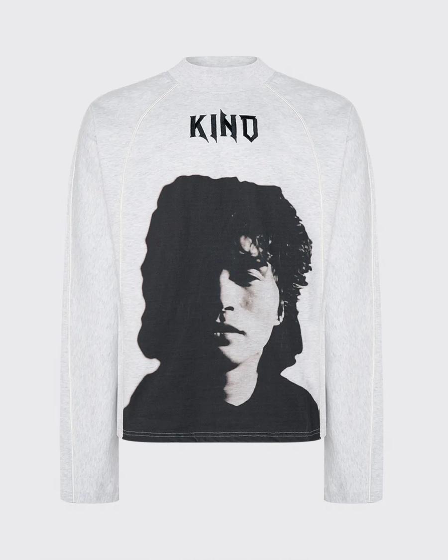 Лонгслив KINO BAND GREY ASIA ST 71, цвет: серый, Ast71.kino-lsleeve-band-bl купить онлайн