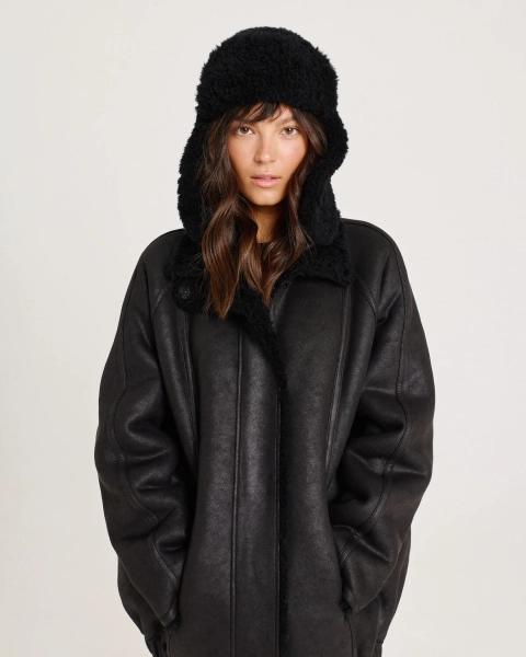 Шапка из мериноса BLACK Anmuse, цвет: Черный ACC25W202-BLC купить онлайн