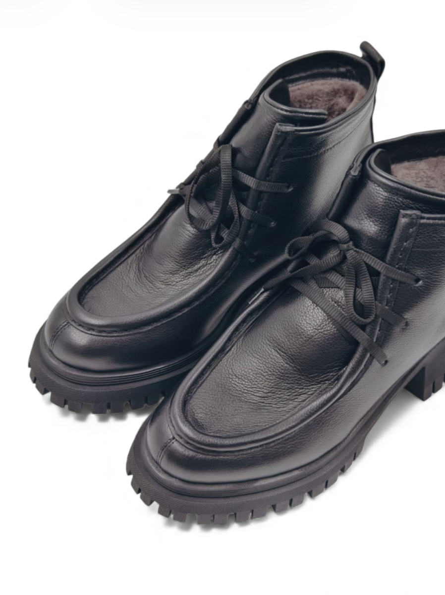 Ботинки зимние из натуральной кожи GRANDERA, цвет: Черный 088-1291-569 (905) купить онлайн