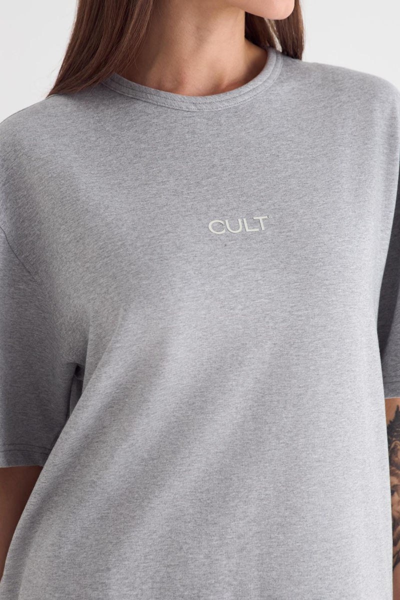 Футболка Base CULT, цвет: серый меланж  |новая коллекция купить онлайн