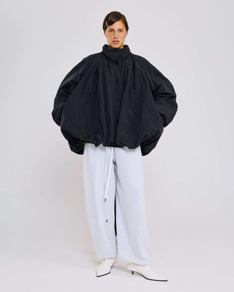 Куртка баллон из тафты Anmuse, цвет: Черный, JCK26SP227-BLC купить онлайн