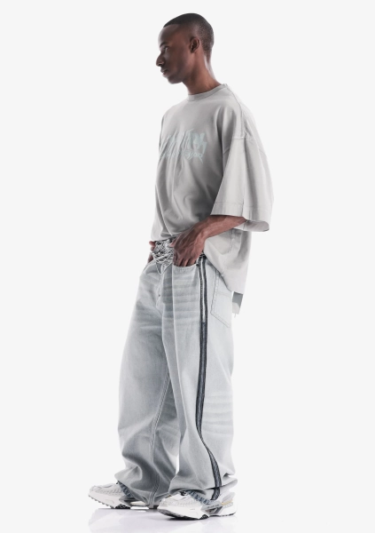 Широкие джинсы KRAKATAU, цвет: бледно-голубой, Ru226-63 купить онлайн