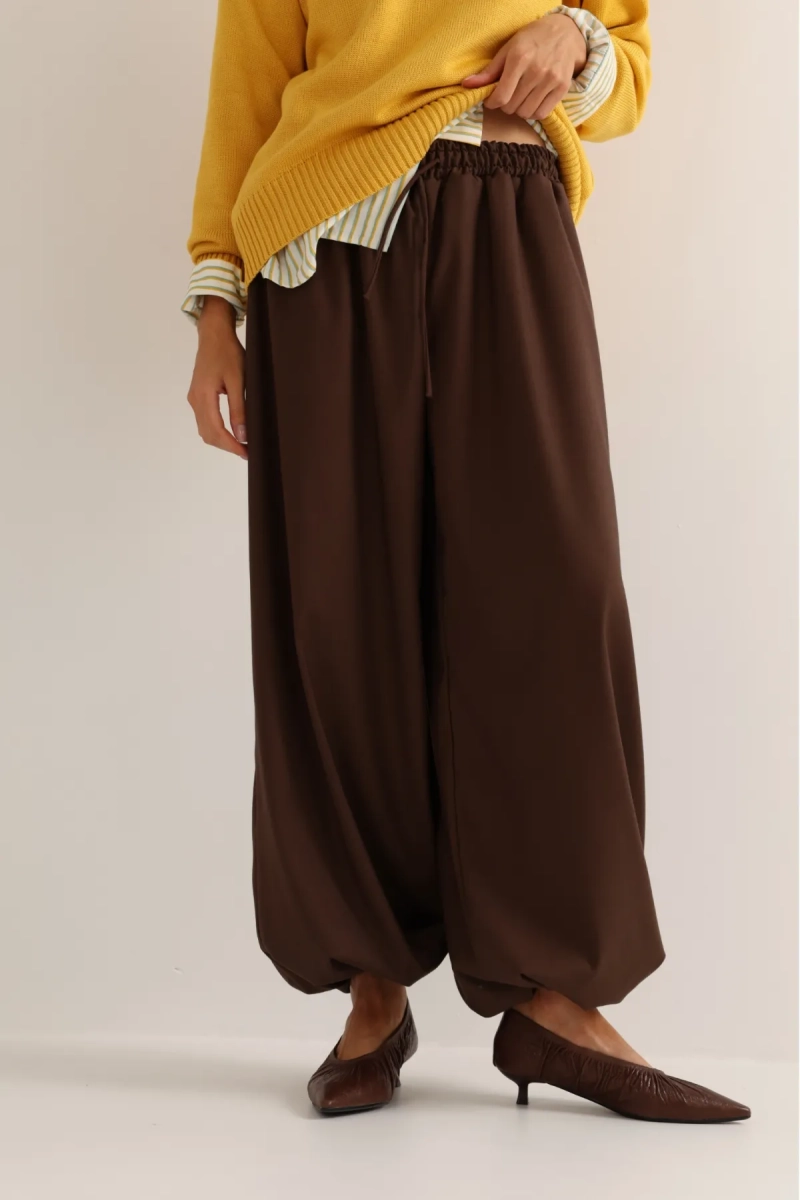 Брюки-алладины Brown