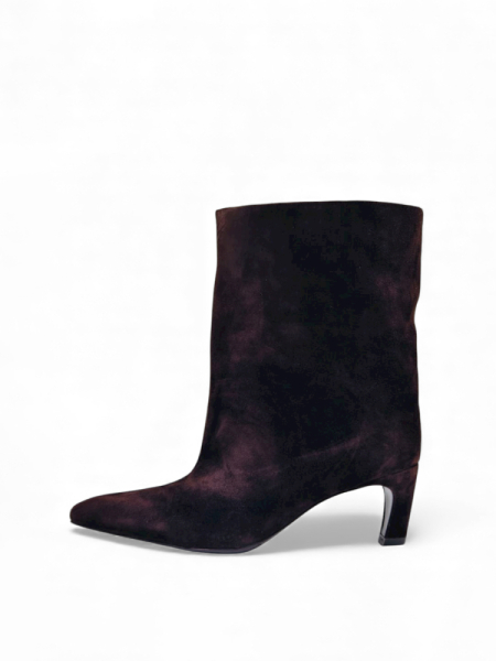 Ботильоны демисезонные из натуральной замши