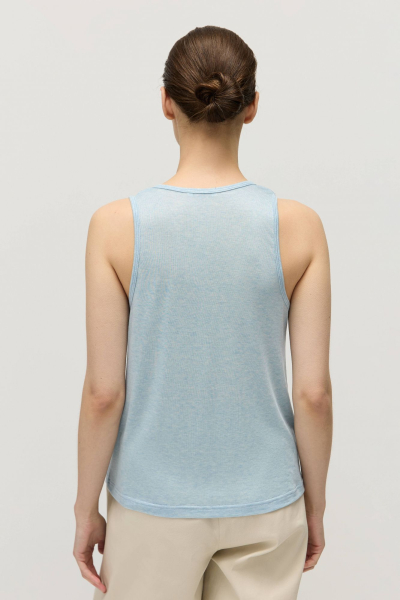 Майка с глубоким вырезом из тенсела AROUND, цвет: голубой, 269_61TW04 купить онлайн