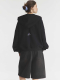 Зип-худи "Attitude matinale" Black Crop Fit