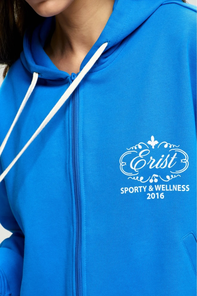 Худи ZIP Wellness Electric Blue Erist store, цвет: синий, НФ-00002843 купить онлайн