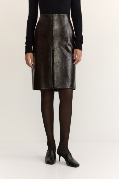 Юбка из экокожи