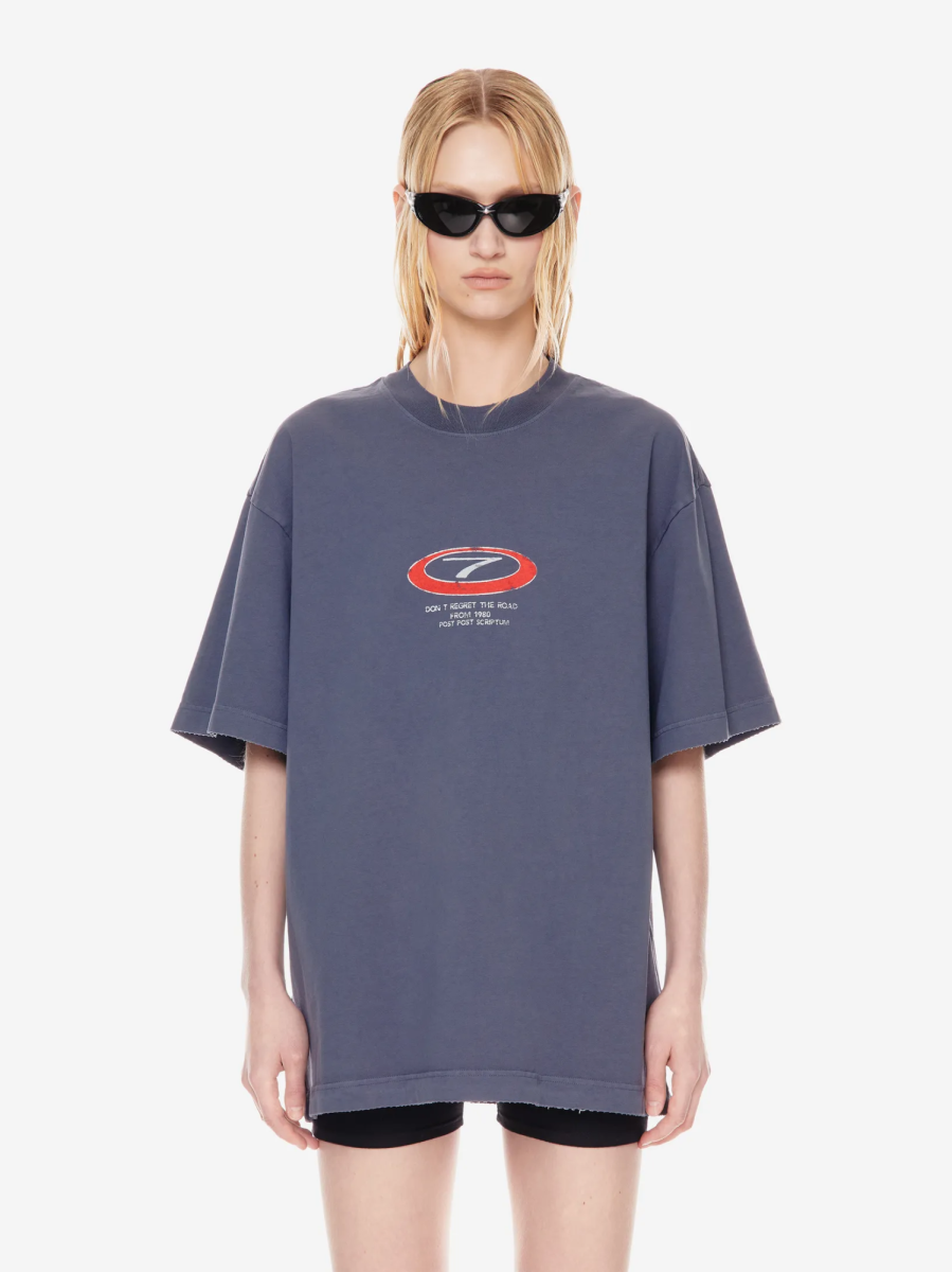 Футболка оверсайз с принтом