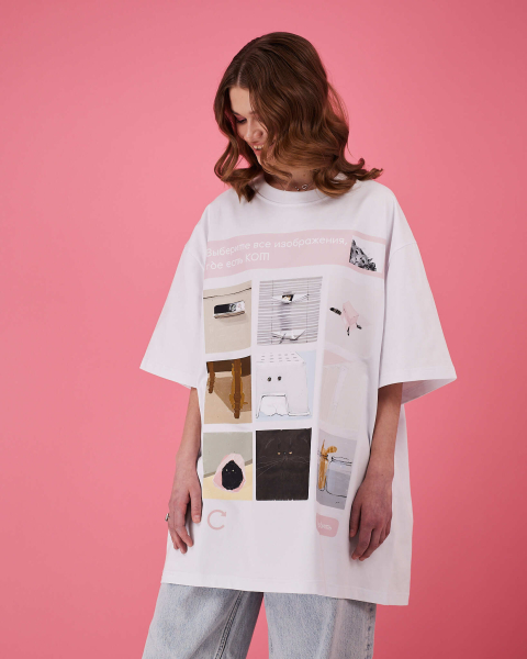 Футболка Капча TABOO, цвет: белый, TsCapchaW купить онлайн