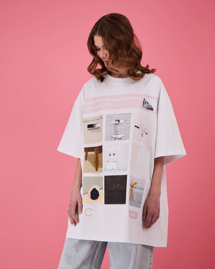 Футболка Капча TABOO, цвет: белый, TsCapchaW купить онлайн