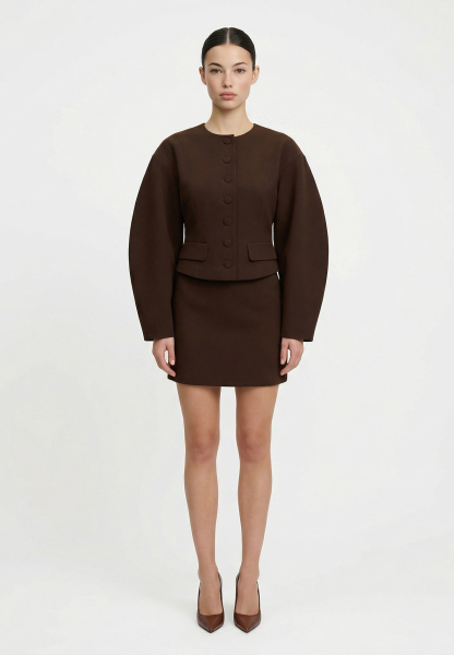Жакет с округлым рукавом REFERT, цвет: коричневый, 04-3745/2-2511 купить онлайн