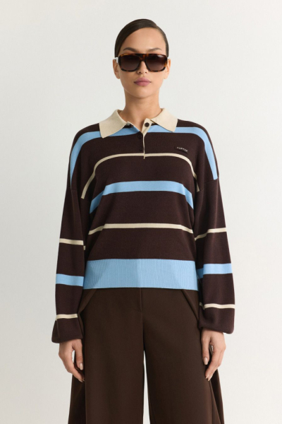 Джемпер с принтом «полоска»