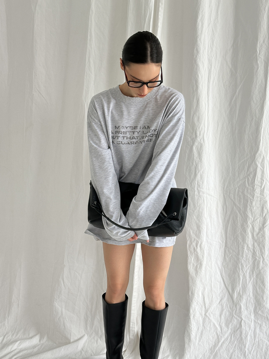 Лонгслив "Возможно" MIARTLAND, цвет: меланж, НФ-00000883 купить онлайн