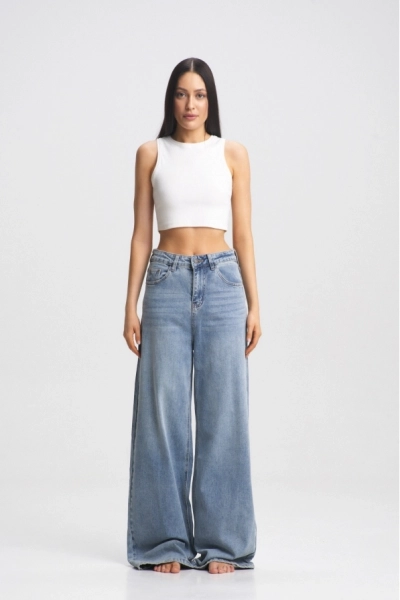 Джинсы-трубы Washed Blue Erist store, цвет: голубой, НФ-00001982 купить онлайн