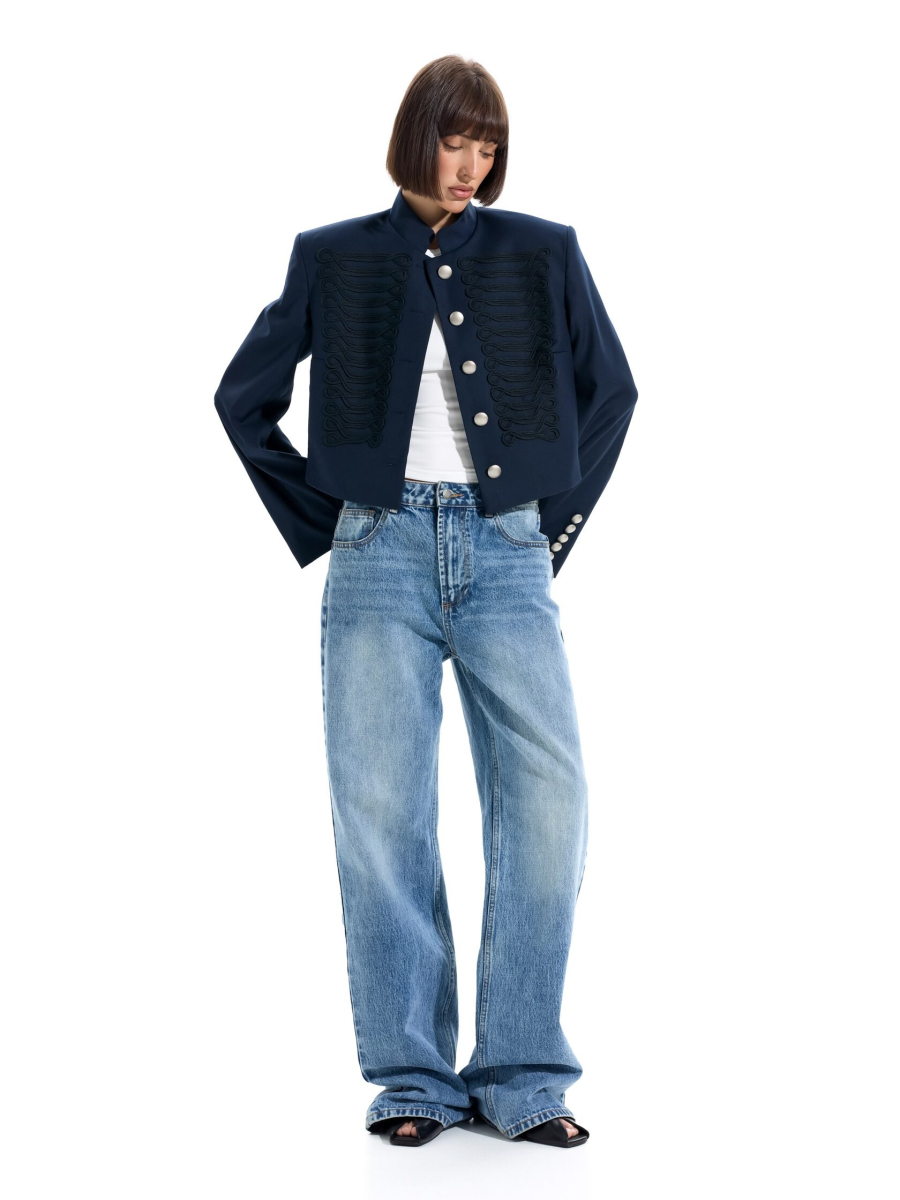 Гусарский жакет ANOTHER SELECT, цвет: синий, 00197 купить онлайн