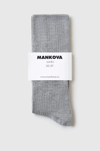 Гольфы из хлопка Mankova, цвет: серый SH024 |новая коллекция купить онлайн