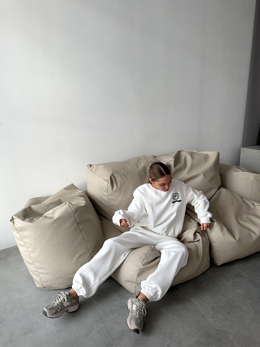 Свитшот Melange GARCHIT, цвет: молочный, GARFutMelSvitWhite купить онлайн