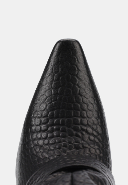 Сапоги рептилия с манжетами SBALO, цвет: Черный SHT83 купить онлайн