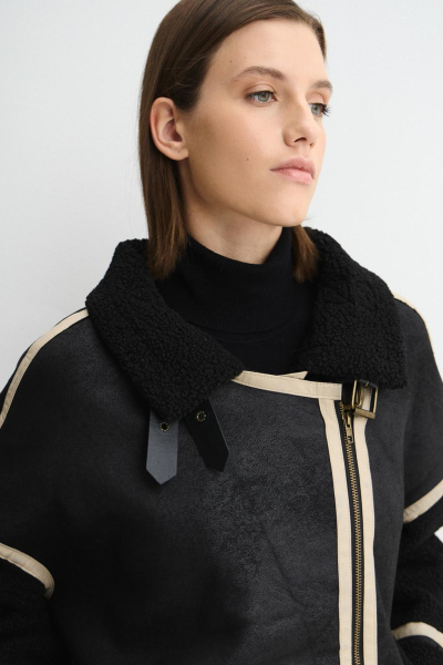 Дубленка ETIQ ENEVOO, цвет: Черный, 02393 купить онлайн