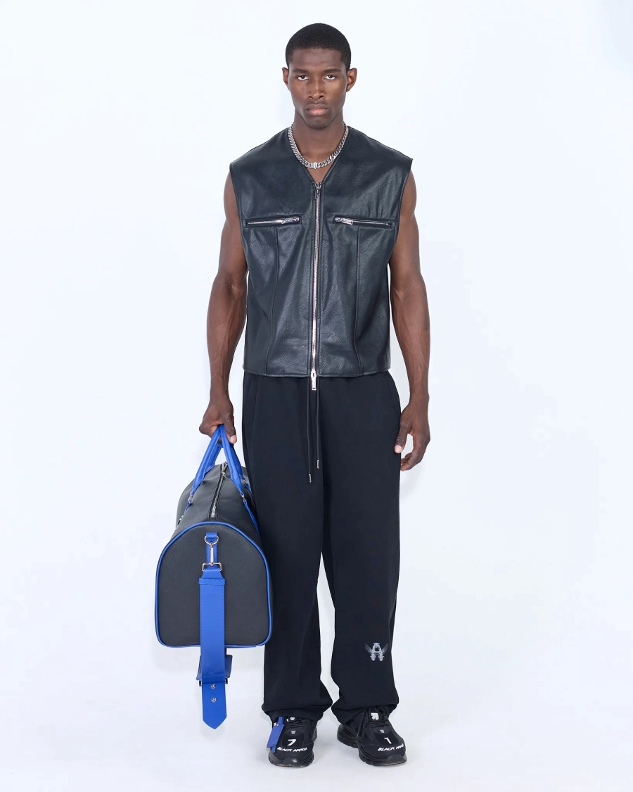 Жилет из экокожи BLACK ASIA ST 71, цвет: Черный, Ast71.vest-leather-bl купить онлайн