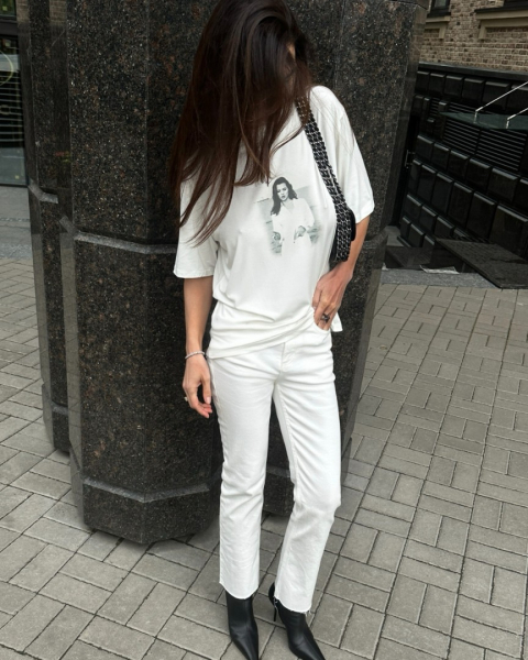 Джинсы GIRLFRIEND WHITE Autentiments, цвет: белый, T000004550 купить онлайн