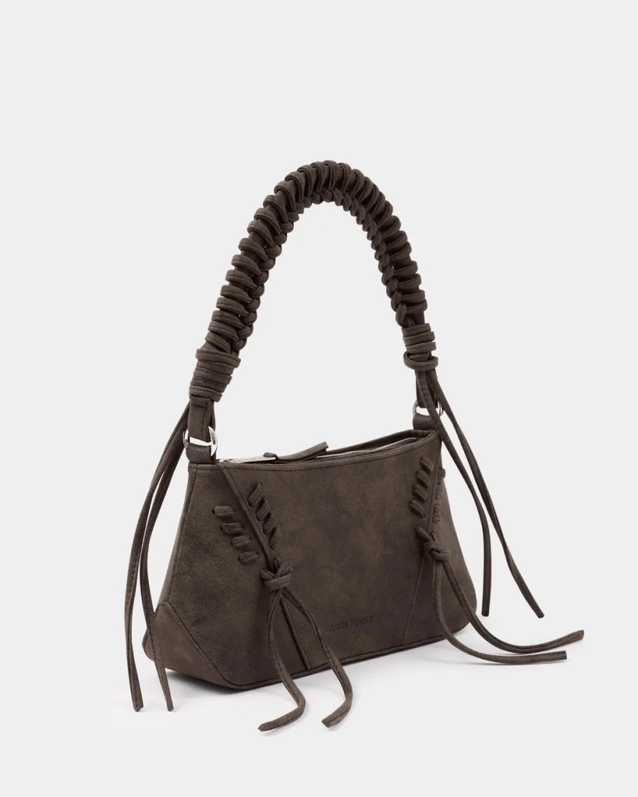 Сумка с декоративной шнуровкой Arny Praht, цвет: брауни  купить онлайн