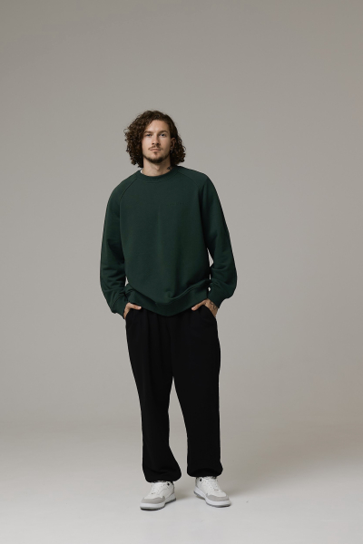 Свитшот из футера Rich Raglan Lite