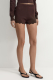 Шорты из смесовой вискозы TOPTOP, цвет: коричневый, TT.038.17425.700 купить онлайн