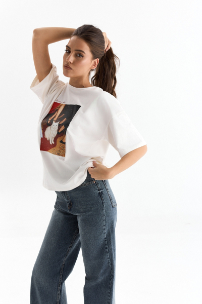 Джинсы с заниженной талией tint Ricoco, цвет: синий, 4057/4 купить онлайн