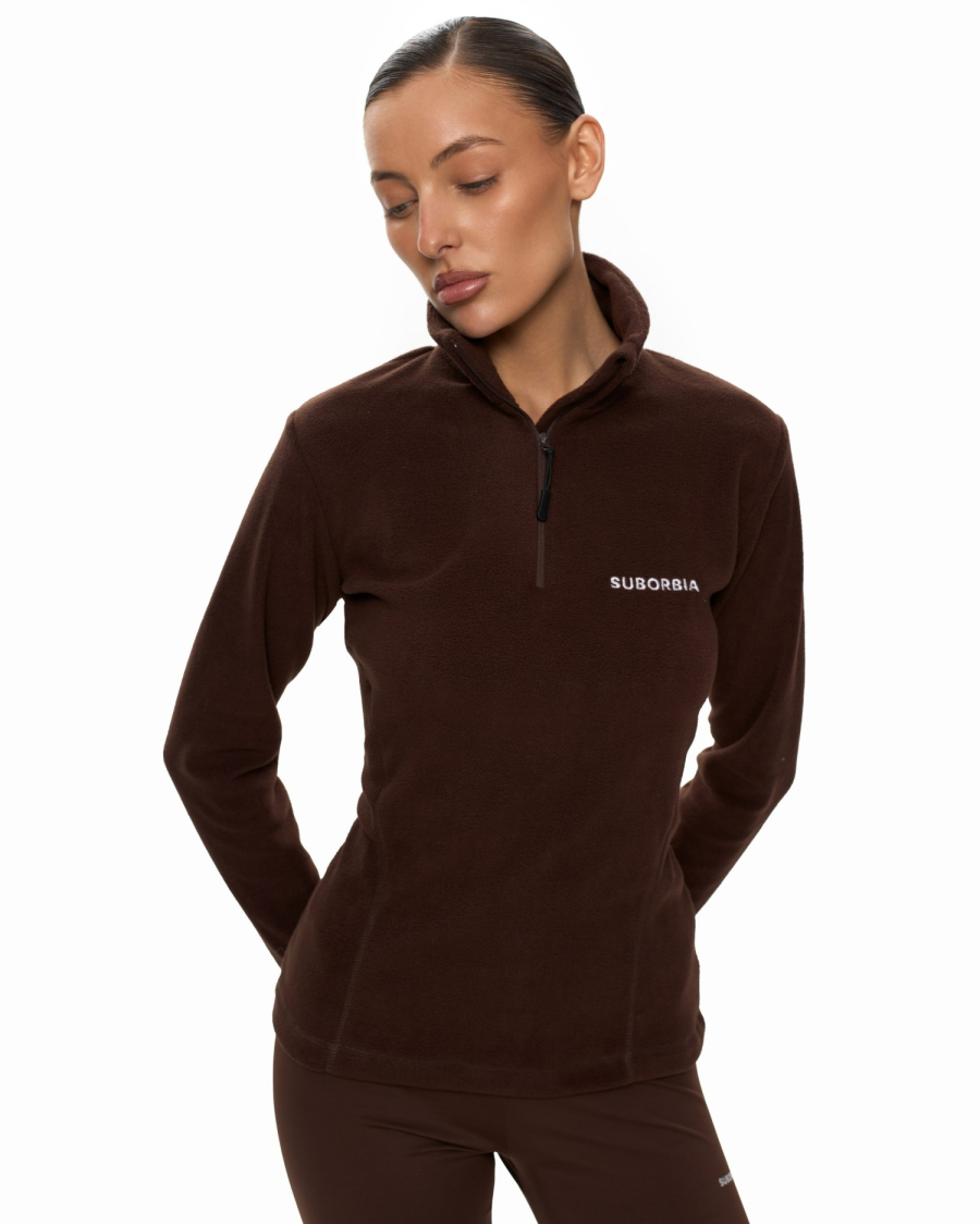 Анорак из флиса APRES SKI Suborbia, цвет: BROWN, 006355 купить онлайн