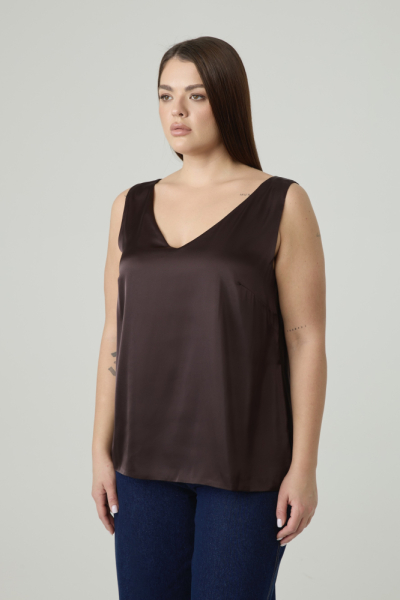 Топ двухслойный на широких бретелях