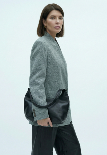 Жакет прямой без лацканов SAGAS, цвет: синий, 3100404 купить онлайн