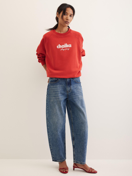 Свитшот «play-pong» Chaika, цвет: красный SS25SS01-60 |новая коллекция купить онлайн