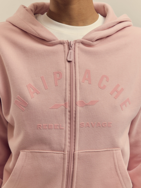 Худи Sculpted Full-Zip Hoodie NAIPACHE, цвет: розовый,  купить онлайн